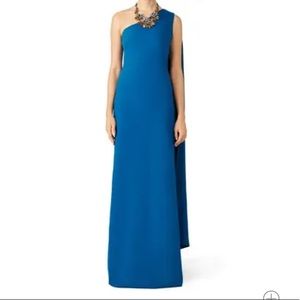 Slate & Willow Teal Daphne One Shoulder Gown 6
